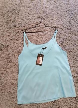 Майка топ топик блуза искусственный шелк