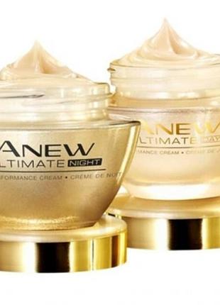 Набор омолодження. базовий догляд anew avon 45 дневной, ночной крем