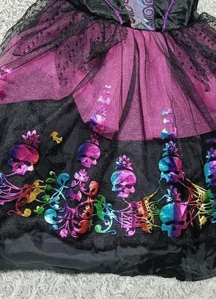 Карнавальное платье ведьма ведьмочка 3-4 года4 фото