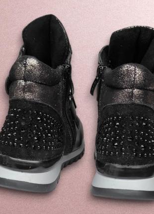 Черные деми ботинки хайтопы для девочки черные новые уценка10 фото