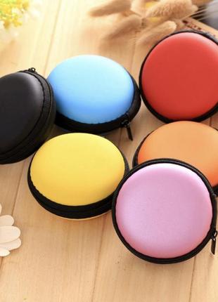 Круглый розовый органайзер на молнии для мелочей