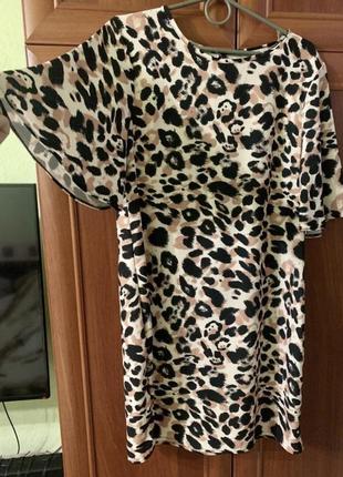 Сукня плаття леопард принт