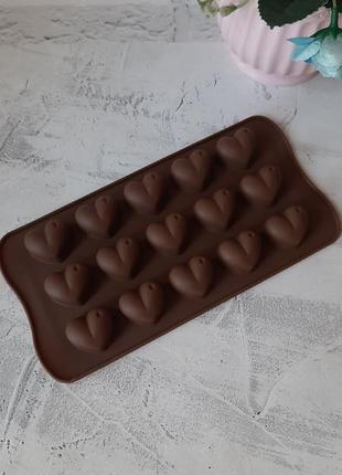 Силіконова форма сердечки