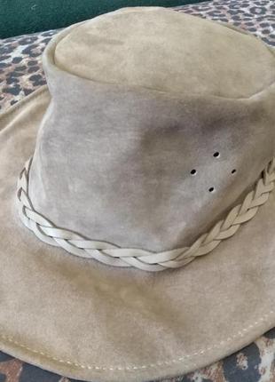 Кожаная шляпа walkabout ковбойская2 фото