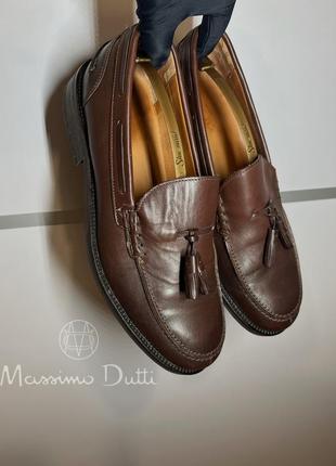 Лоферы massimo dutti size 43 28 см натуральная кожа9 фото