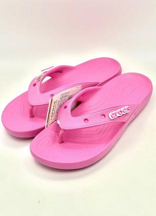 Крокс класік фліп вьетнамки рожеві crocs classic flip taffy pink