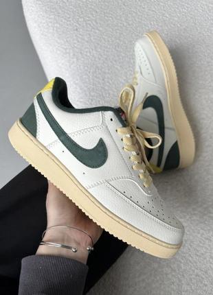 Найк кори віжен лов nike court vision low white green