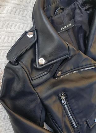 Идеальная мотокуртка курточка косуха от зара zara basic xs-s3 фото