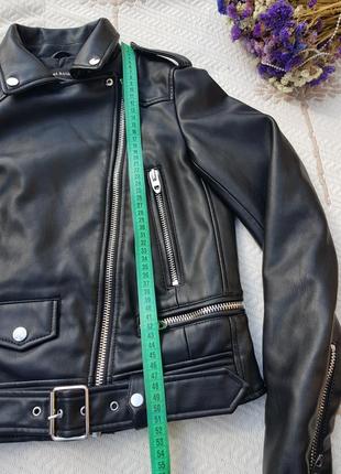 Идеальная мотокуртка курточка косуха от зара zara basic xs-s5 фото