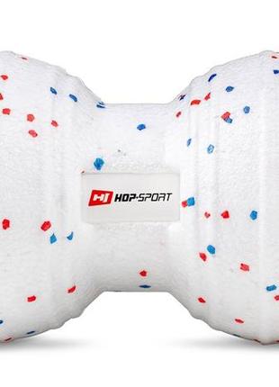 Масажний м'яч подвійний epp 120 мм hop-sport hs-p120dmb white3 фото