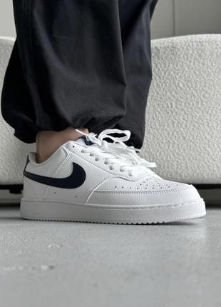 Найк корт вижин кеды белые nike court vision low white — цена 2500 грн ...