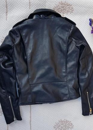 Идеальная мотокуртка курточка косуха от зара zara basic xs-s4 фото