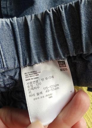 Шорты джинсовые летние uniqlo 6-7/1204 фото