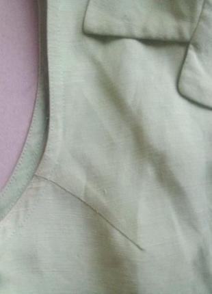 Вінтаж сорочка жилет блуза, гранично бохо стиль шовк льон3 фото