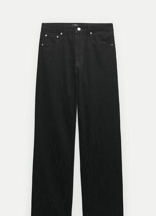 Невловимі джинси оздоблені стразами5 фото