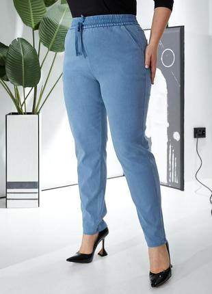 Популярные женские коттоновые брюки стрейч4 фото