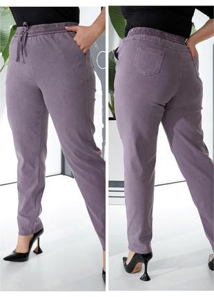 Популярные женские коттоновые брюки стрейч7 фото