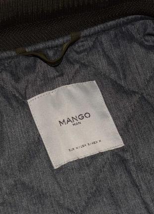 Mango bomber zara jacket (мужская утепленная куртка бомбер хаки )6 фото