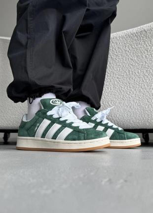 Адидас кампус кеды зеленые adidas campus 00s green/ white adi-0413