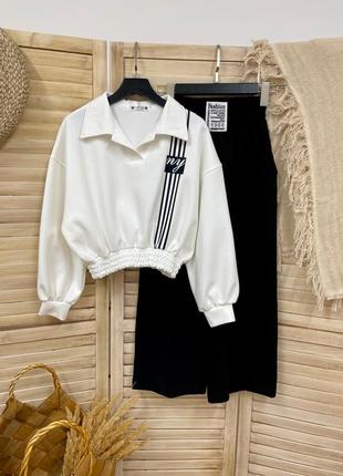 Костюм дівчинці, палацо та світшот