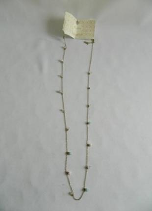 Цепочка ожерелье с бусами orelia