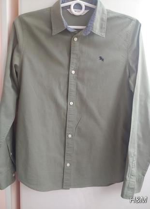 Базовая рубашка подростковая мужская h&amp;m1 фото