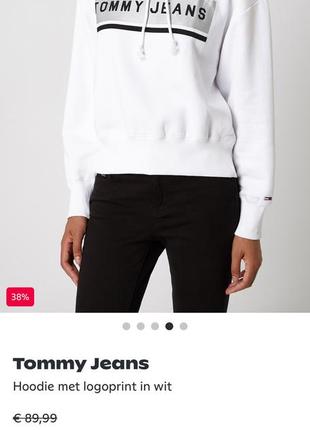 Худі tommy jeans з лого на грудях2 фото