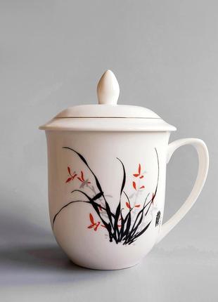 Керамическая чашка в китайском стиле (330мл)