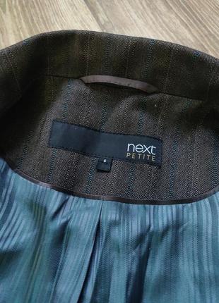 Стильный пиджак коричневого оттенка, идеальное состояние, с подкладкой, пр фигуре5 фото