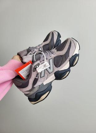 Нью беленс кроссовки серые замша new balance 9060 gray