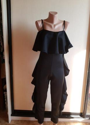 Комбинезон  с волнами чёрный