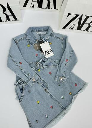 Джинсовый костюм zara! 3-10 рочков.7 фото