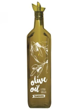 Пляшка для олії herevin oil&vinegar bottle-green-olive 151079-068 1000 мл