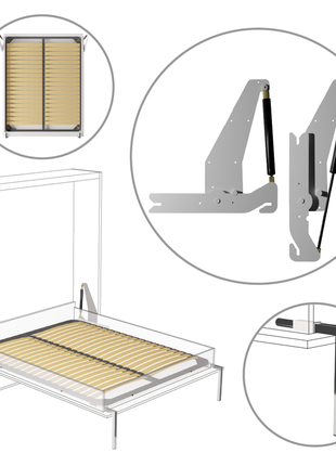 Механизм для шкафа кровати универсальный юпитер