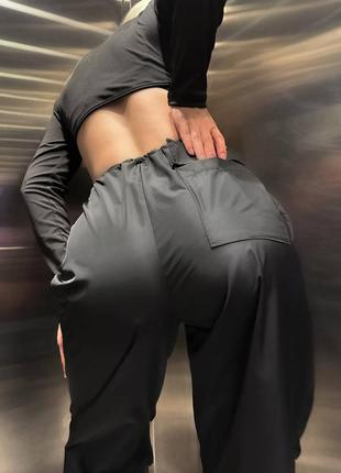Широкі плащові штани, широкие плащевые штаны карго5 фото