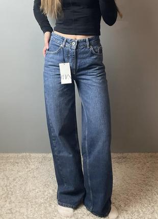 Широкие джинсы zara wide leg 323 фото