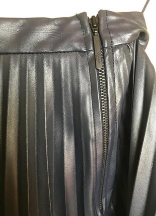 Кожаная юбка плиссе closed cos zara h&m massimo dutti mango5 фото