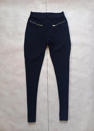 Брендовые черные леггинсы штаны скинни с высокой талией even&odd, 38 размер.1 фото