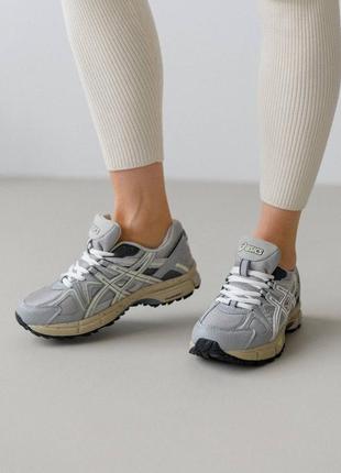 Asics gel - kahana 8 gray white8 фото