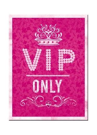 Магніт "vip pink only"1 фото