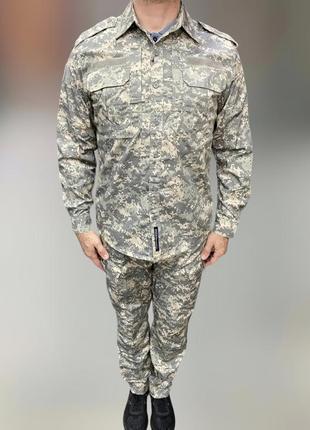 Військова форма (кітель та штани), піксель нато, розмір m, тактична військова форма літня1 фото