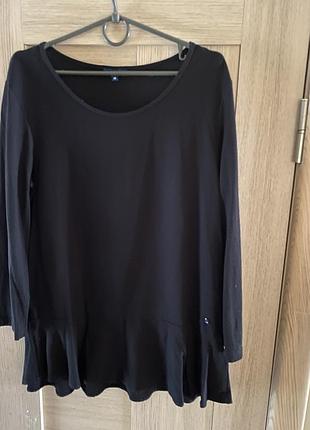 Чёрная блуза как oysho 50%cotton 50%modal(улучшенная вискоза) м