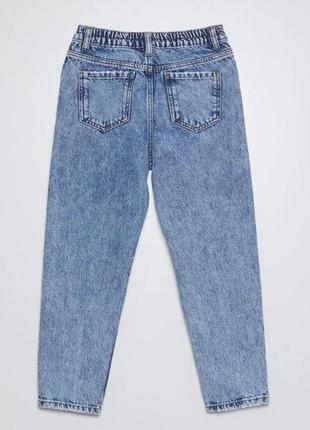 Стильные джинсы mom-fit мом для девочки бренд kiabi (киаби) франція2 фото