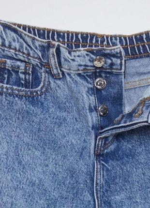 Стильные джинсы mom-fit мом для девочки бренд kiabi (киаби) франція3 фото