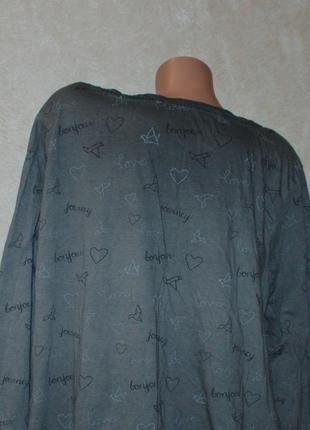 Блуза принтованая бренда gina benotti /100% хлопок/с эффектом вываренной ткани/свободный крой9 фото