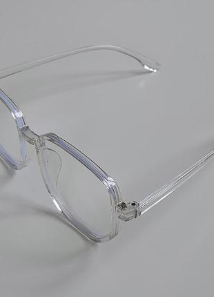 4-108 окуляри для іміджу з прозорою лінзою оправа очки для ими...3 фото