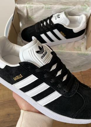 Кроссовки adidas gazelle black/white