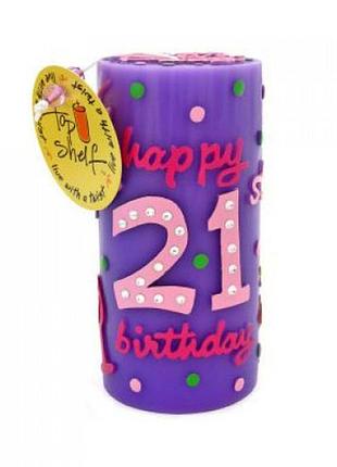 Свічки "21-й день народження"