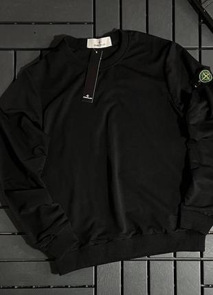 Stone island свитшот мужской черный кофта стон айленд мужская весенняя осенняя