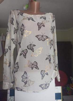Блуза с бабочками